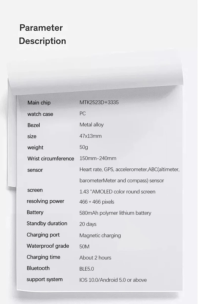 NORTH EDGE 2025 GPS Sport Smart Watch