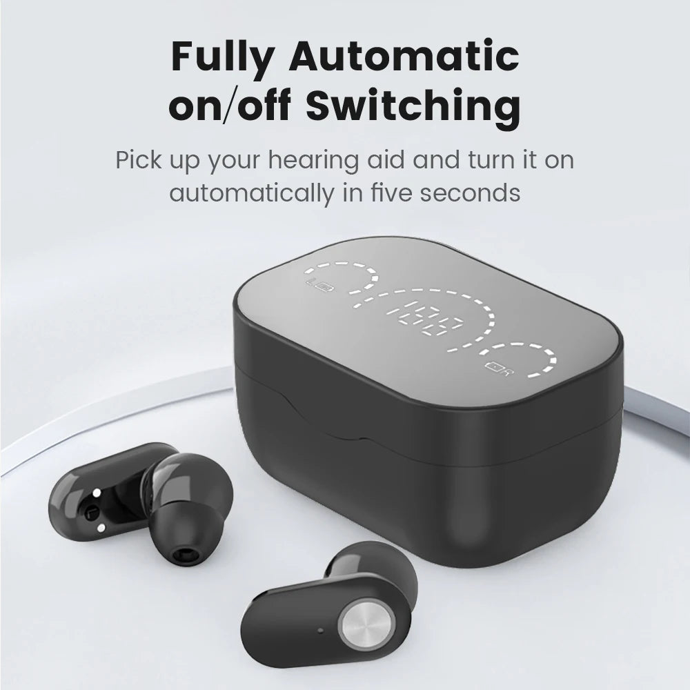 Rechargeable Invisible Hearing Aid – Mini ITE Sound Amplifier for Elderly