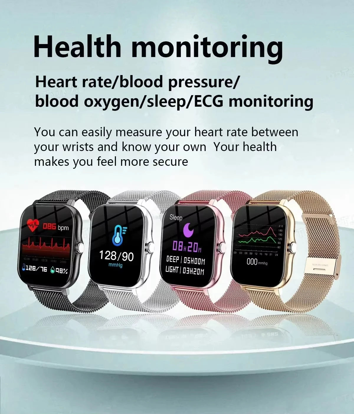 Xiaomi Smart Watch – Fitness & Heart Rate Monitor, Waterproof for Android