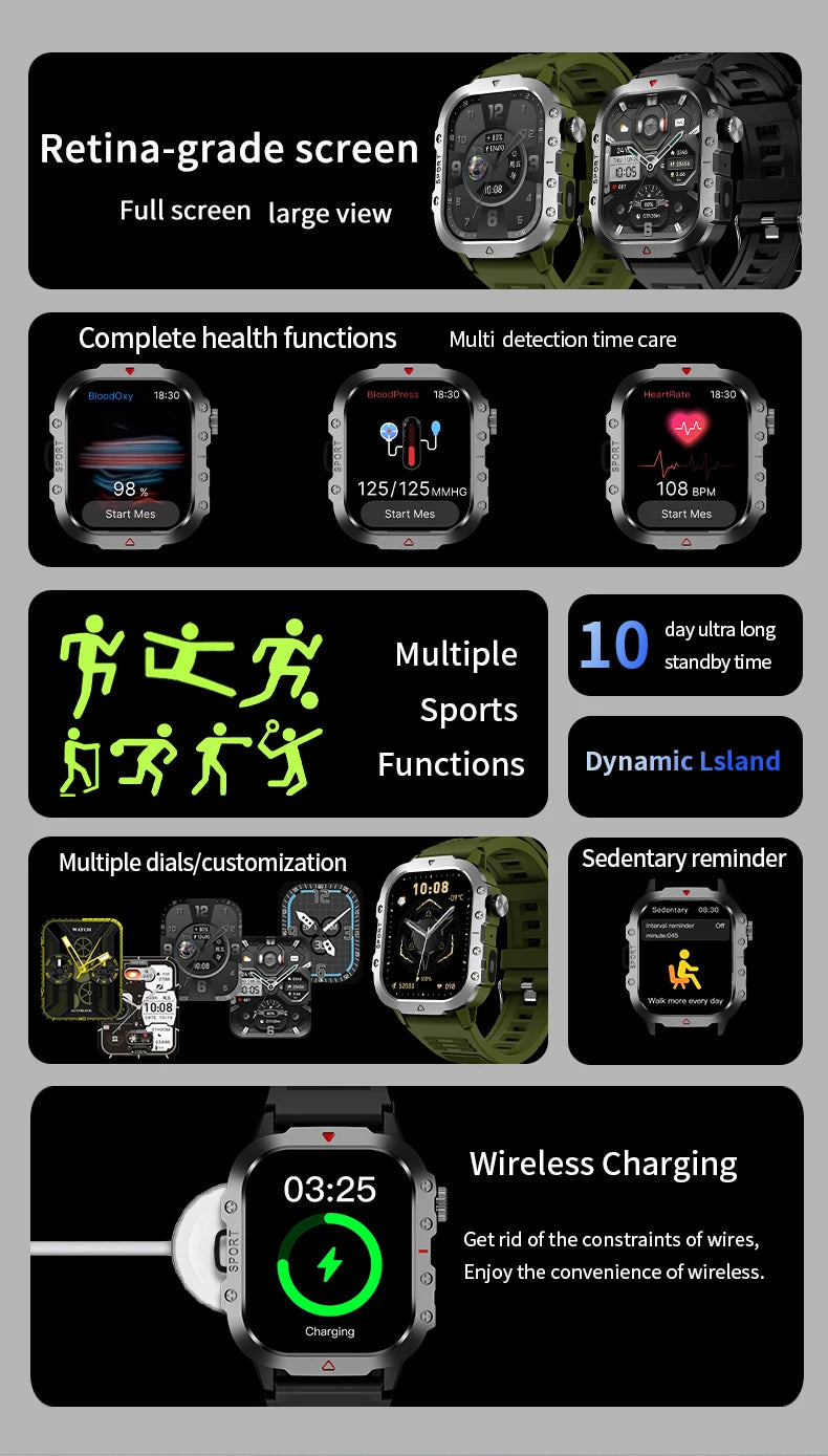 LAXASFIT 2.01" HD Smart Watch