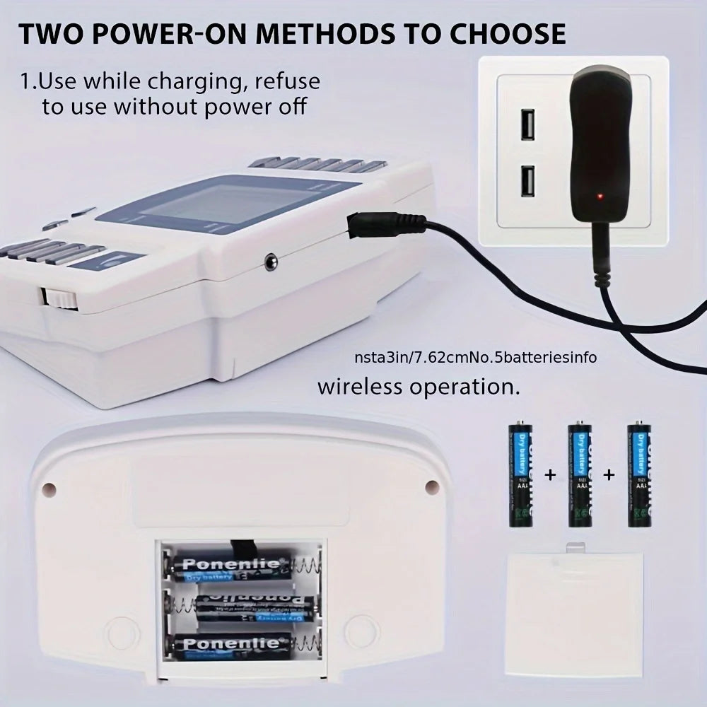 Digital EMS TENS Muscle Stimulator – 8 Modes Therapy & Relaxation Device