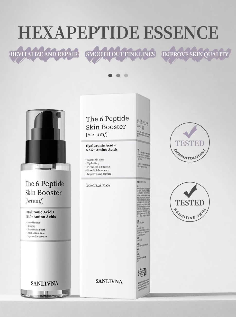 6-Peptide Collagen Facial Essence Set