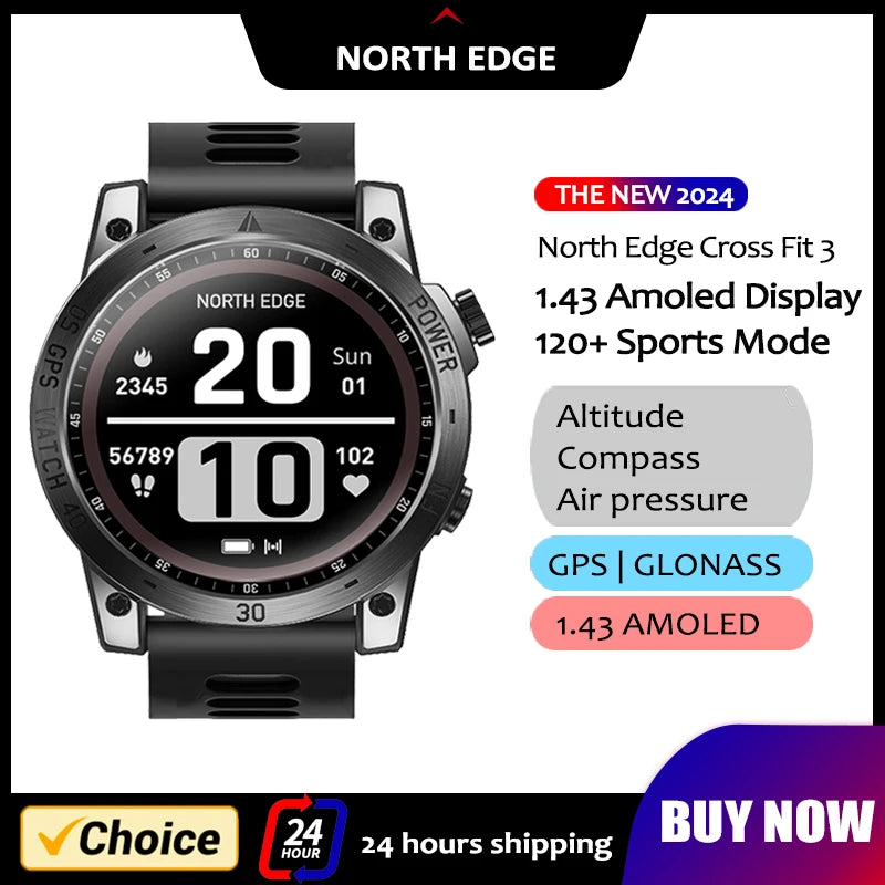 NORTH EDGE 2025 GPS Sport Smart Watch
