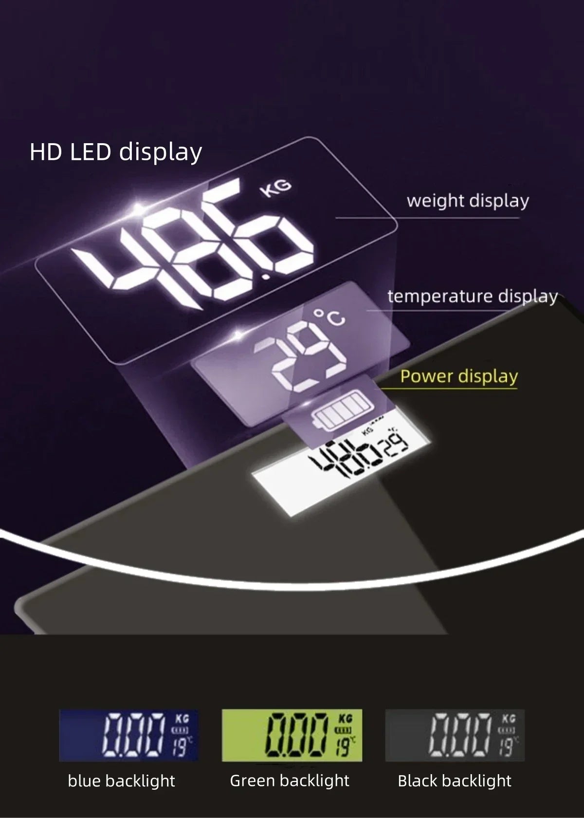 Bluetooth Body Fat Scale – High-Precision Smart Weight Scale with App