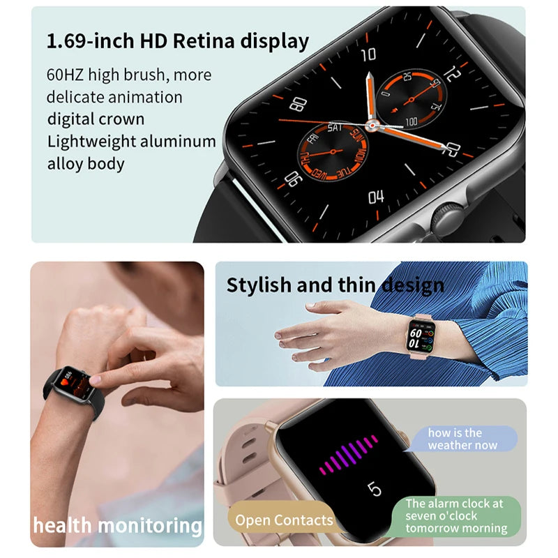 2025 Bluetooth Smart Watch – Fitness & Music