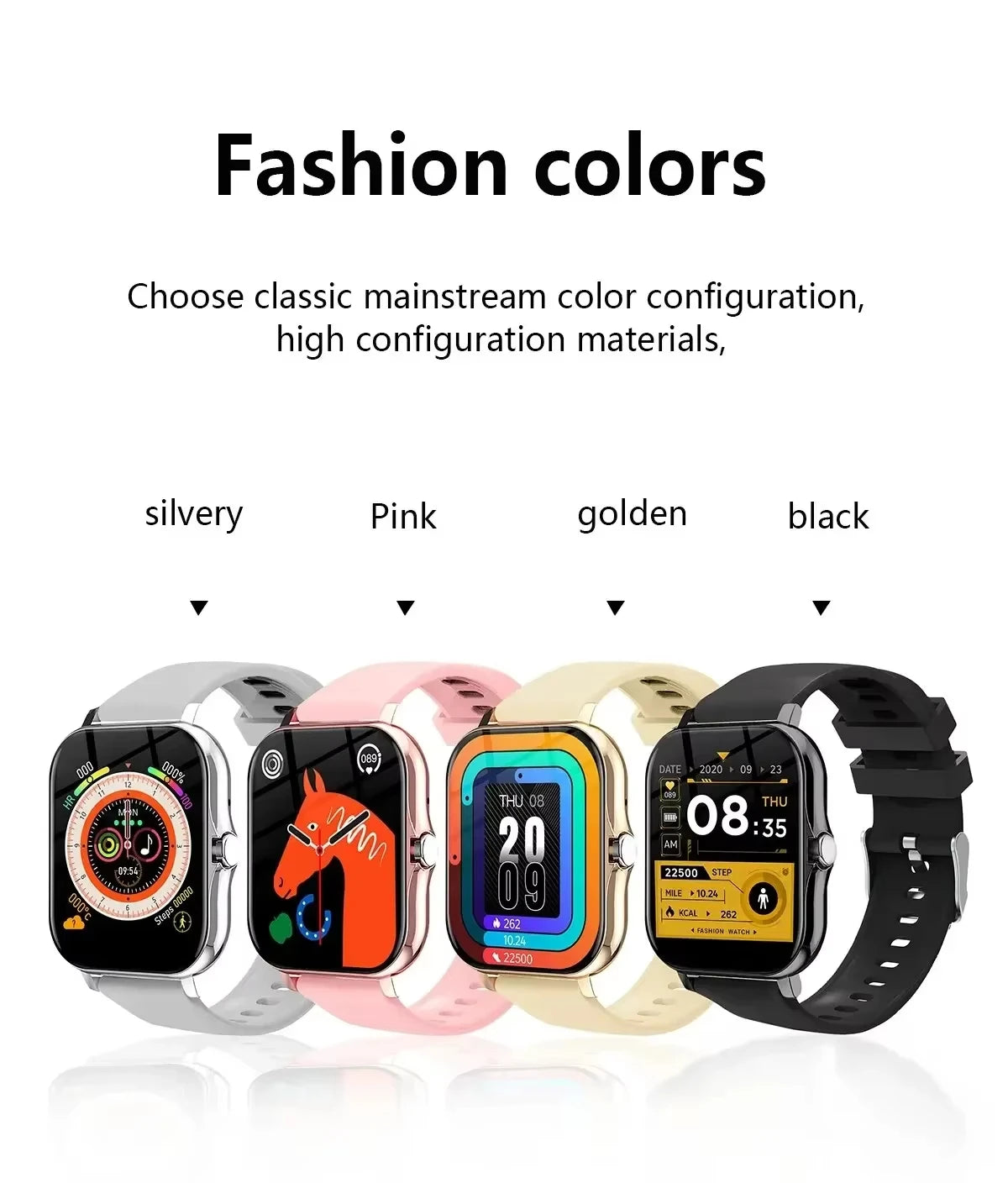 Xiaomi Smart Watch – Fitness & Heart Rate Monitor, Waterproof for Android