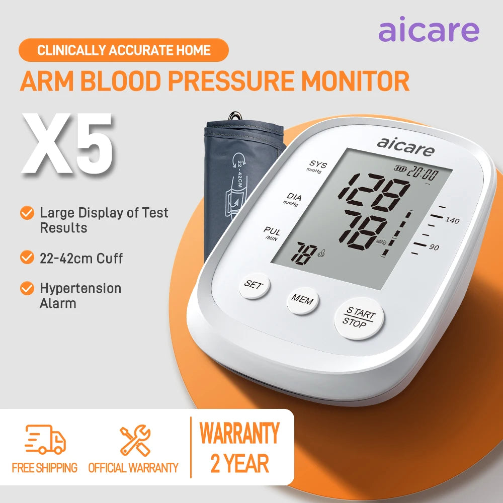 AICARE Automatic Upper Arm Blood Pressure Monitor