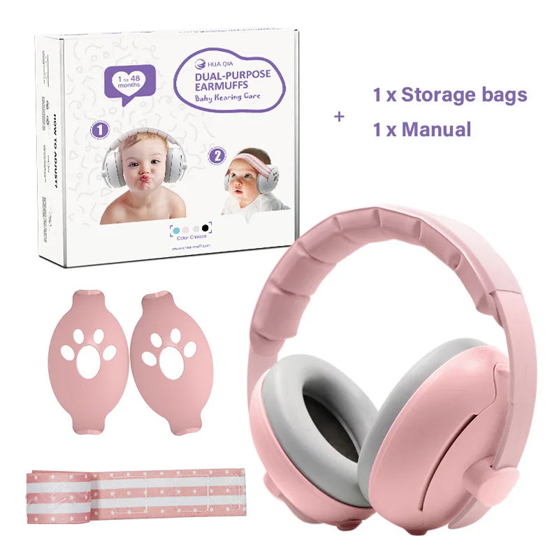 2-in-1 Baby Noise-Reduction Earmuffs