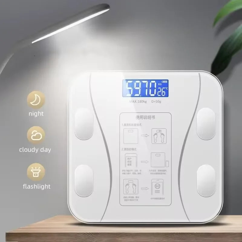Bluetooth Body Fat Scale – High-Precision Smart Weight Scale with App
