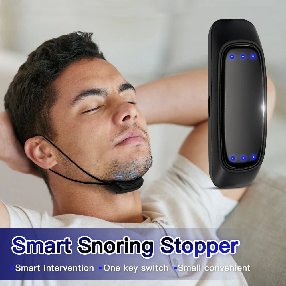 EMS Smart Anti-Snoring Device – USB Rechargeable Sleep Apnea Aid