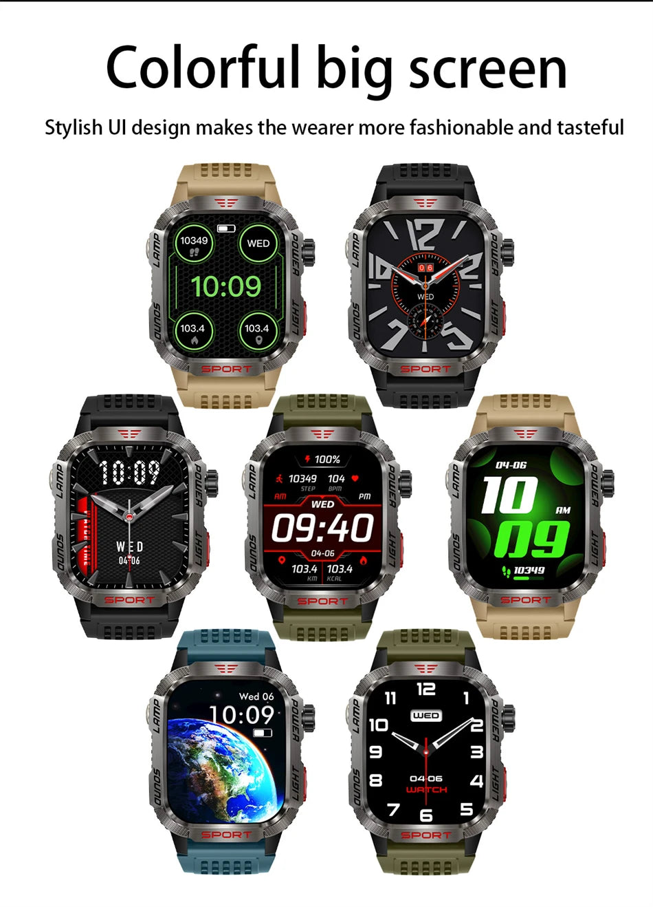 Military GPS Smart Watch – Outdoor Sports Tracker