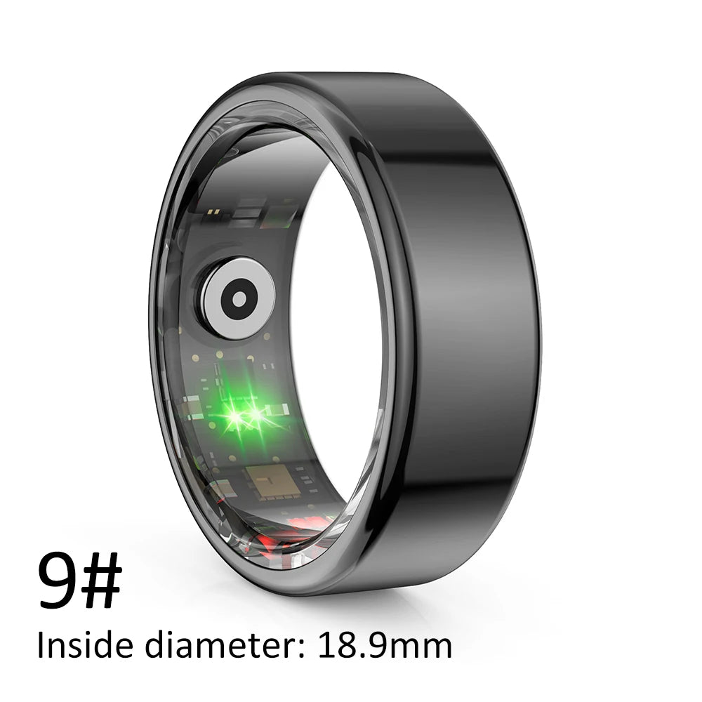AMZMAX R02 Smart Ring – Fitness Tracker, Multi-Sport Modes, Waterproof