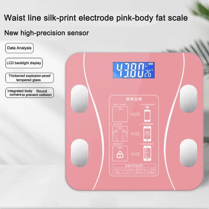 Bluetooth Body Fat Scale – High-Precision Smart Weight Scale with App