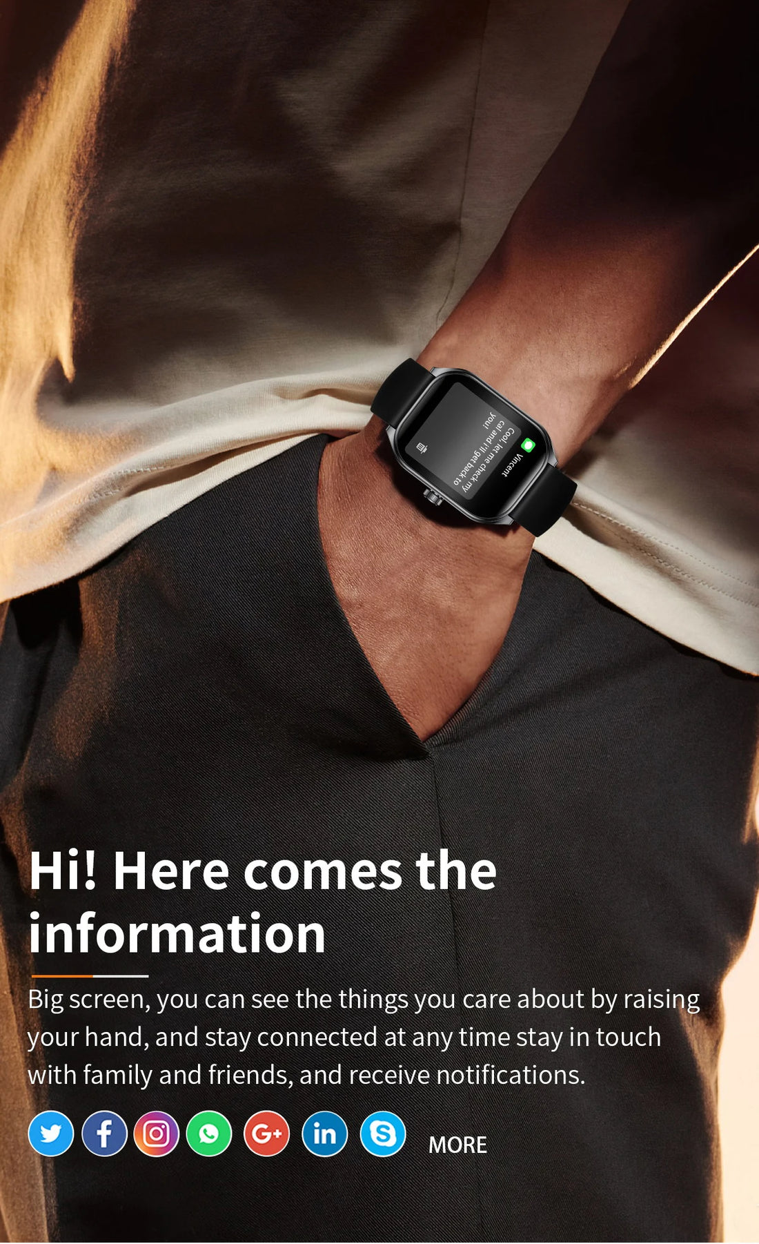 2.01" AMOLED Curved Screen Smart Watch