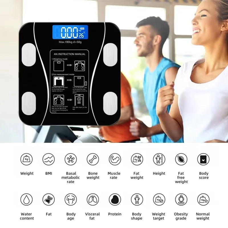 Bluetooth Body Fat Scale – High-Precision Smart Weight Scale with App