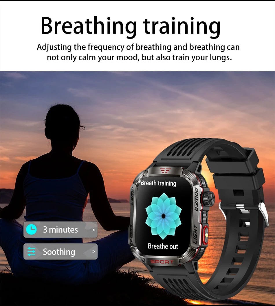 Military GPS Smart Watch – Outdoor Sports Tracker
