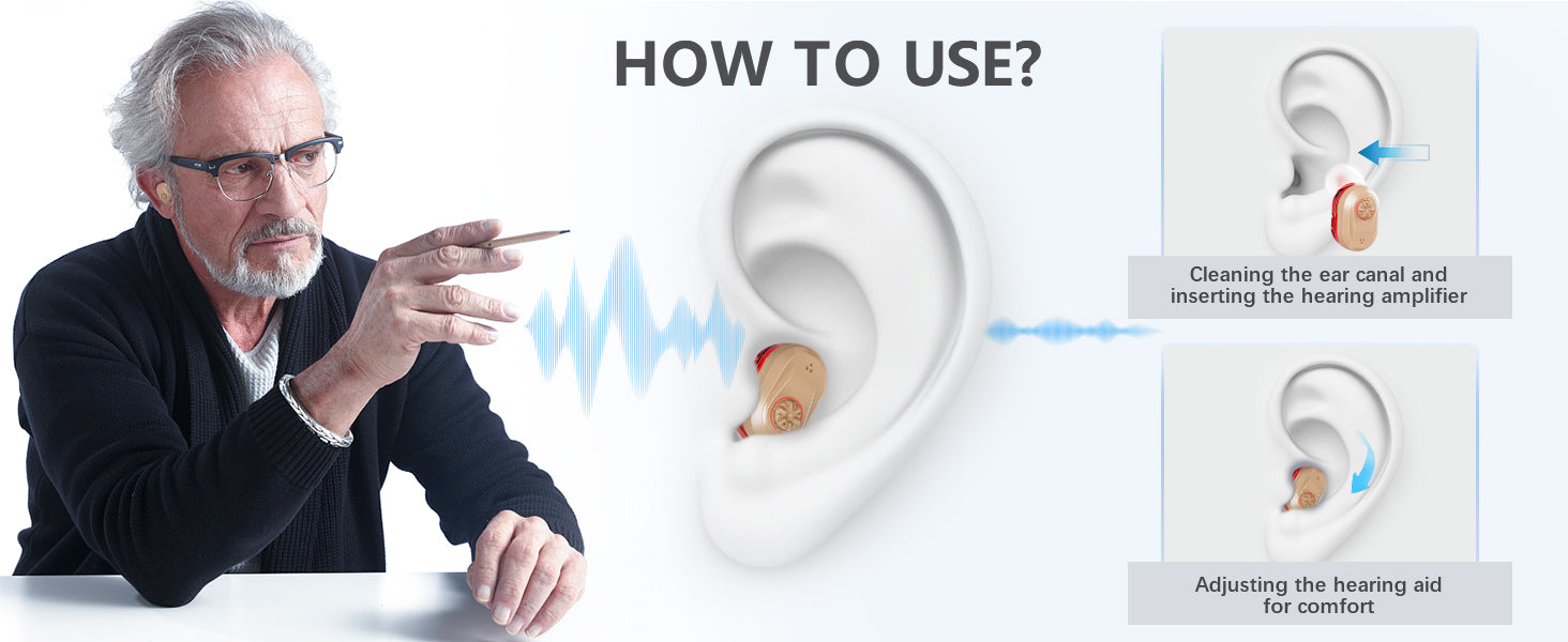 Wireless Mini Noise-Cancelling Hearing Aid